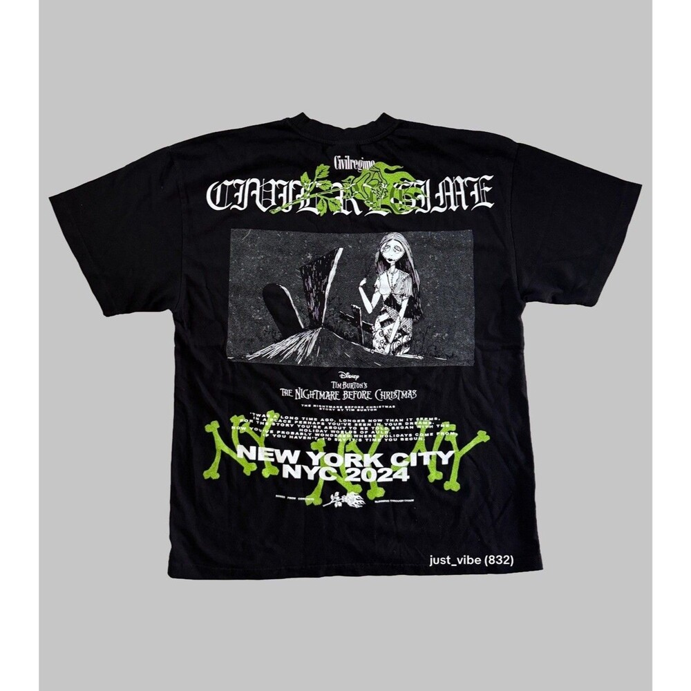 Civil Regime x Disney Nightmare Before Christmas Sally NYC Men’s Large NWOT